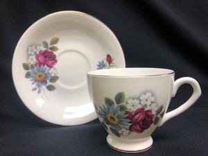Elizabethan-Fne-Bone-China-Tea-Cup-amp-Saucer-Blue-mauve-Flowers