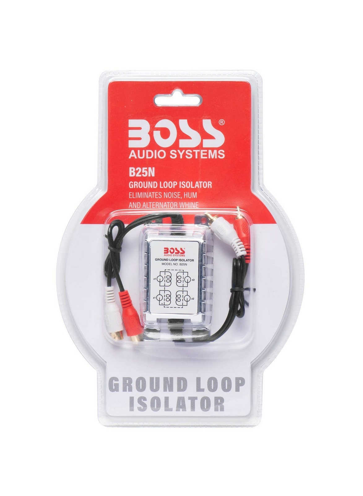BOSS Cars Audio Systems Ground Loop Isolator B25N Noise Filter