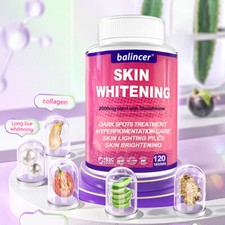 2000mg L-Glutathion 120 Kapsel Natürliches Antioxidans Anti-Aging Hautaufhellung