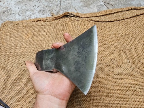 "LUX" RARE VINTAGE GERMAN AXE HEAD SPLITTING LOGGING WOODWORKING HATCHET - Picture 5 of 12