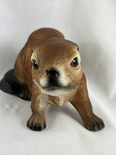 SQUIRREL FIGURINE Ceramic 6” Albert Price Taiwan Brown - Picture 3 of 9