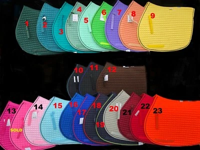 PRI Pacific Rim International All Purpose English Saddle Pad 20+ Colors