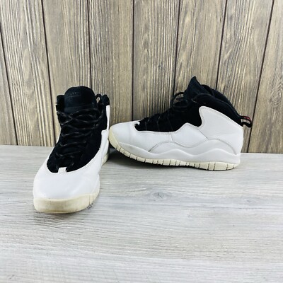 NIKE AIR JORDAN 10 RETRO BG ''IM BACK'' WHITE Sneakers Shoes 310806-104 Size: 5Y
