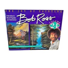 Vintage Bob Ross Joy of Painting Book Volume 24 1991 How To Mountains Ovals Lake