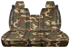Front Set Truck Seat Covers Fits 1999-2006 Chevy Silverado With Int Seat Belts
