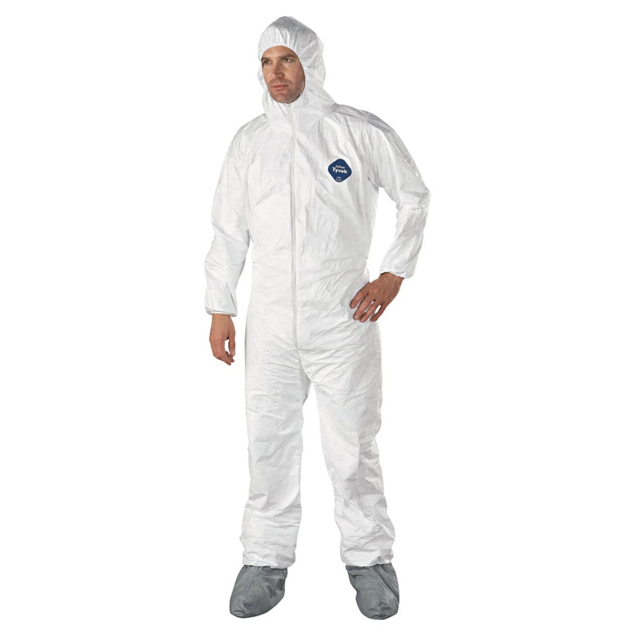 Dupont Disposable Tyvek Protective Coverall Clean Paint Bunny Suit Hood & Boots image 4