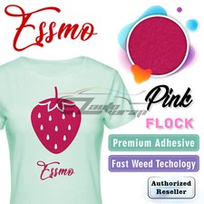 Pink Flock Heat Transfer Vinyl HTV T-Shirt 20" Roll Iron On Heat Press DF03