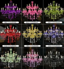 European LED color crystal chandelier living room lighting dining room lamp Yc.H