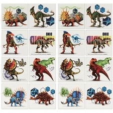 Jurassic World Temporary Tattoos Birthday Party Favors Supplies 2 sheet Dinosaur