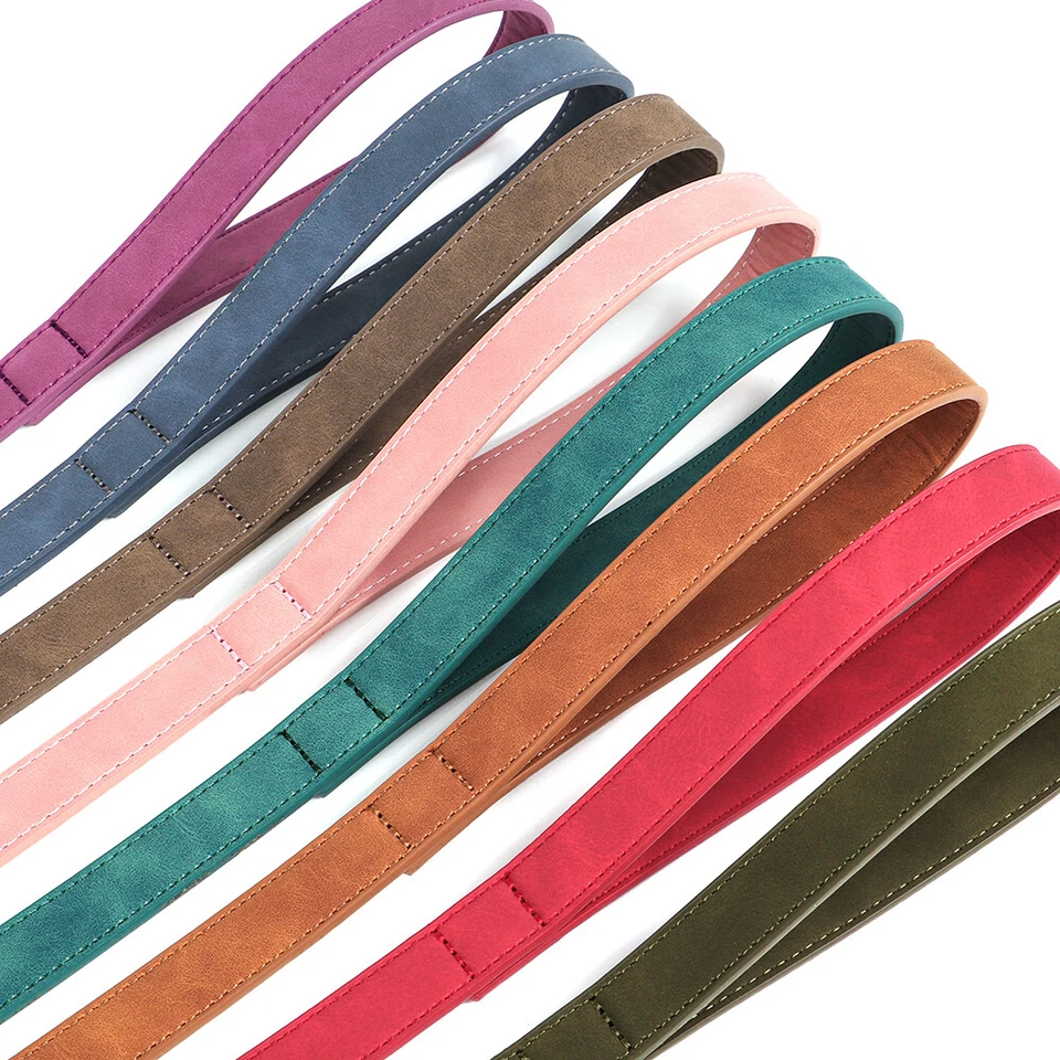 Correa de cuero suave para perros de alta resistencia para perros pequeños medianos grandes 4 pies Foto 4 de 4