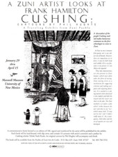 1993 PHIL HUGHTE ZUNI AUTHOR PRINT AD, BOOK RELEASE, CARTOONS, PUEBLO PRINT AD