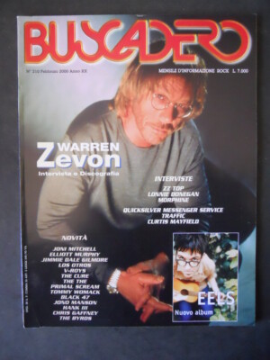 BUSCADERO 210 2000 WARREN ZEVON ZZ TOP LONNIE DONEGAN MORPHINE [DV30]
