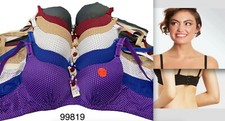 PACK OF 6 pcs BRAS, UNDERWIRE 3 Hook Bra CUP SIZE 34-44 B C D NEW 99819BC