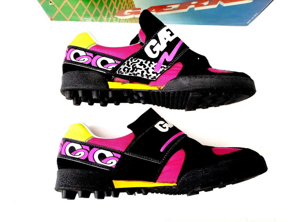 Chaussures De Cyclisme Vintage GAERNE NERO Taille 46 - Cuir - Rétro Pour L'Eroica - Neufes Boîte