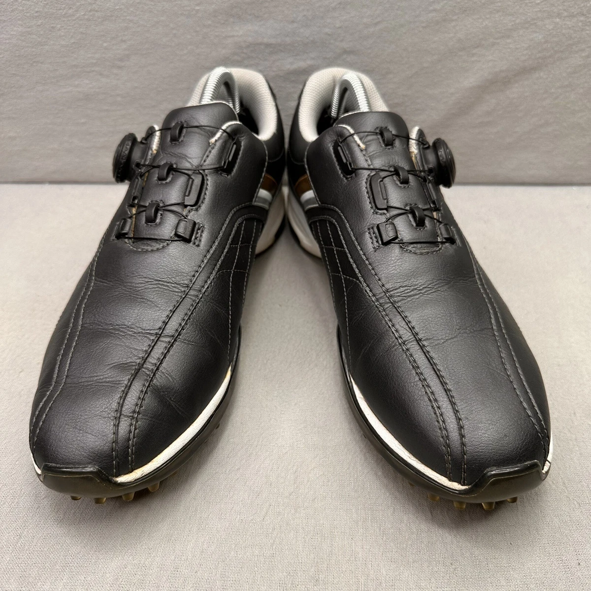 Callaway Urban Style Mens Size 9 Golf Shoes Black White BOA Spikes