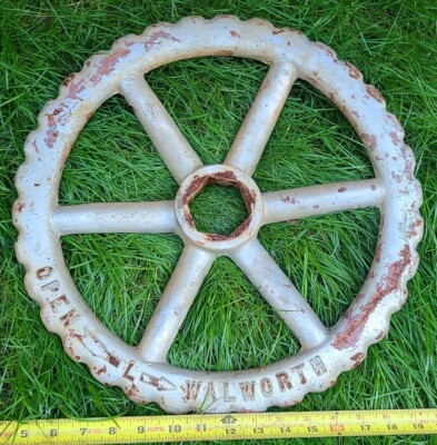 Walworth 16'' hand wheel industrial machinery valve handle steam punk Steampunk