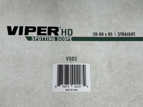 Vortex Viper HD 20-60x85 Straight Spotting Scope Model V503 - New in Open Box - Picture 12 of 13