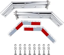 28" Angled  Mud Flap Hanger with 10" Internal Spring Fits 1-1/8" Bolt Spacing