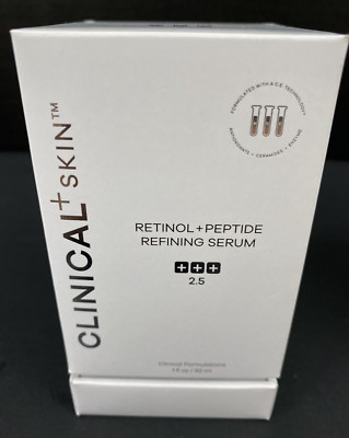 New Fresh Clinical Skin Retinol Peptide Refining Serum 2.5 1 oz Antiaging