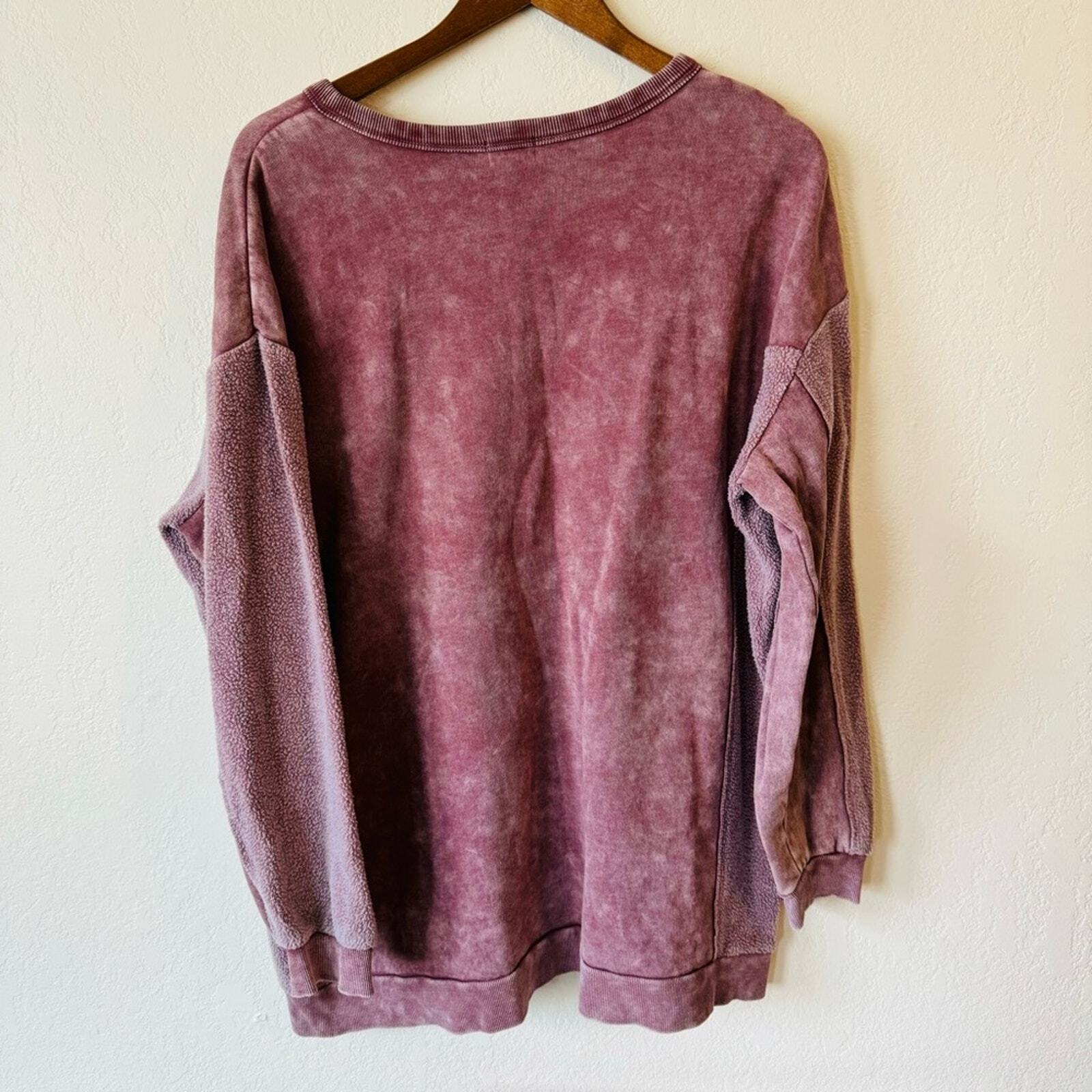 BKE | pieced split neck pullover - image 5