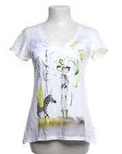 Shirt N1 Comic Marc Cain 34 Zebra Mode Haus Heißluft-Ballon weiß Cartoon