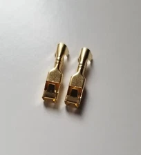 Airsoft Gold Motor Connectors For Airsoft AEGs Set of Two