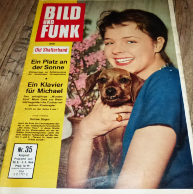 Bild und Funk Nr.35/1964 TB Sabine Sinjen,Old Shatterhand Fotoroman