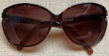 Cynthia Rowley TJM7 Brown Tortoise Full Frame Sunglasses Shades 60 13 135 EUC