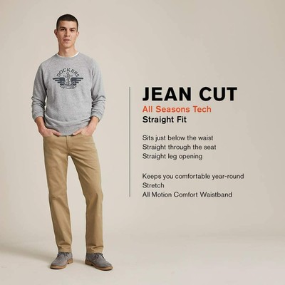 Dockers Men's Straight Fit Jean Cut All 