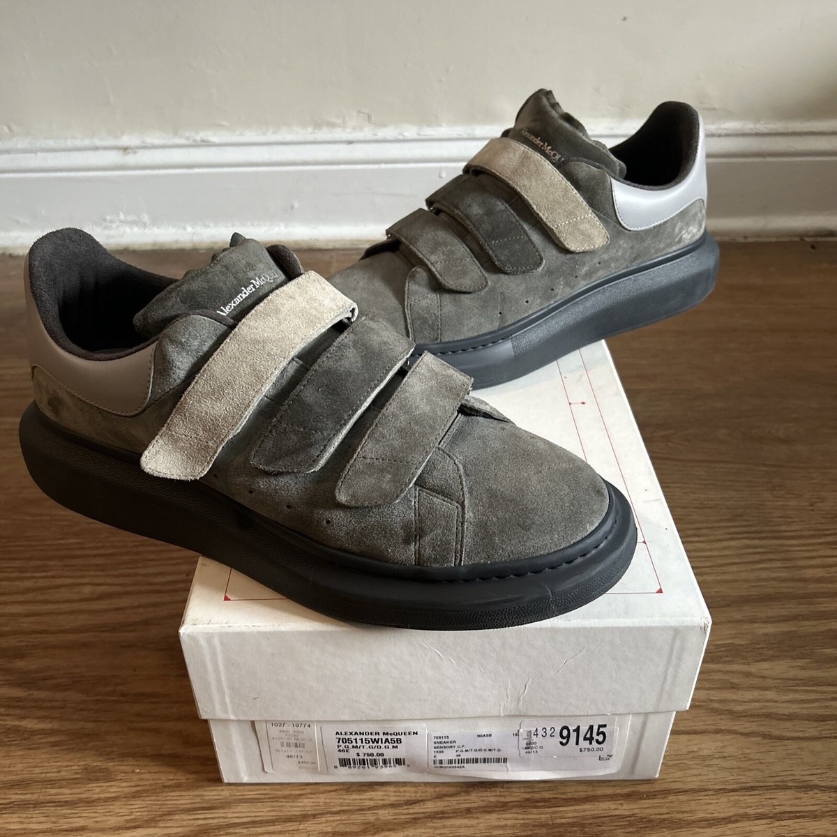 【とら】alexander mcqueenオーバーソール チャコールグレー とら】alexander mcqueenオーバーソール チャコールグレー Men's