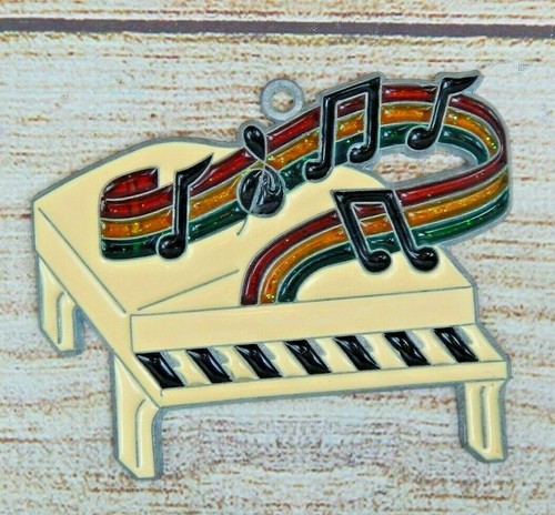 Vintage Sonnenfänger Klavier & Musik Noten Fensterdeko Ornament - Bild 1 von 3
