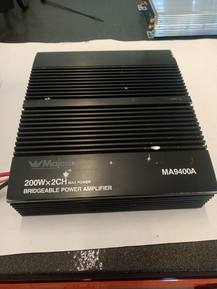 Oldschool Majestic 400 Watt 200x2 Car Stereo Amplifier | eBay