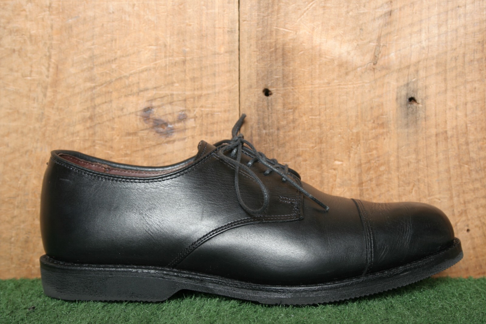 ALLEN EDMONDS 'Road Warriors' Black Leather Cap Toe Oxfords 8D