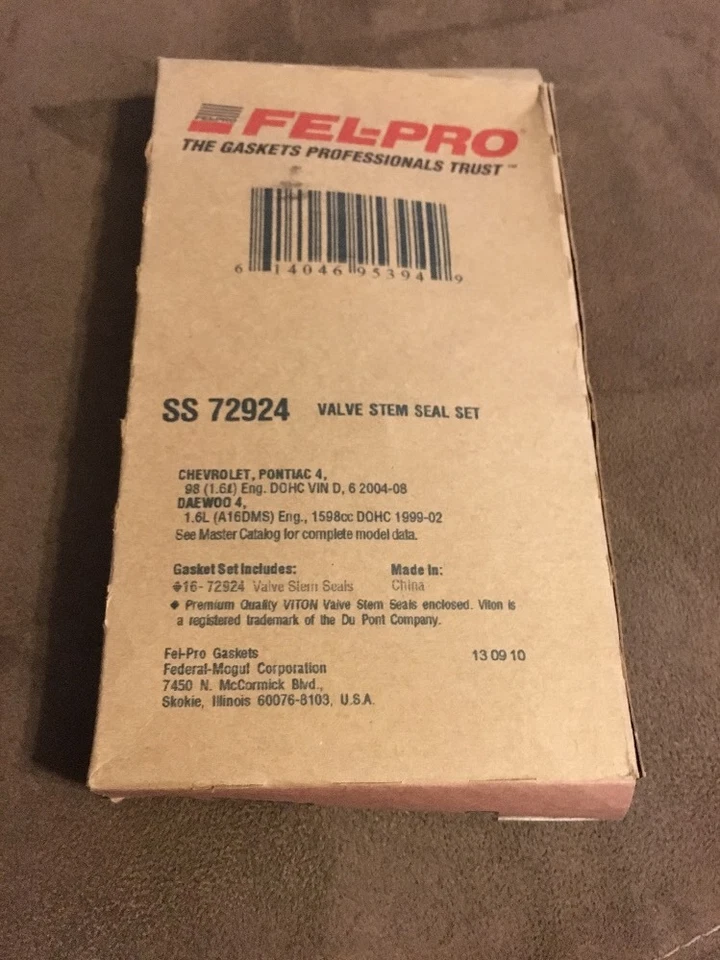 Комплект уплотнений штока клапана двигателя подходит для Pontiac Wave FELPRO 2005-2008 годов выпуска - Изображение 2 из 3