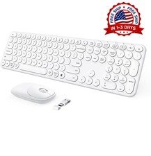 Teclado Y Mouse Inalambrico Para PC Computadora Tama o Completo Windows  Mac OS