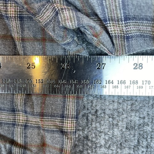Eddie Bauer Relaxed Fit Shirt Mens XL Gray Brown Plaid Long Sleeve Button Front - Picture 9 of 12