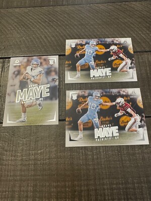 2024 PANINI LUMINANCE 1ST ROUND ROOKIE DRAKE MAYE NEW ENGLAND PATRIOTS 3 CARDS!!