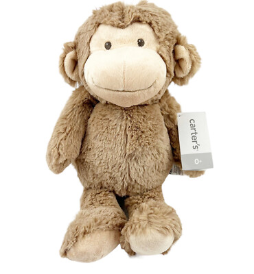 Carters Plush Monkey #66987 Tan Brown 13  Stuffed Animal Lovey 2015 NEW