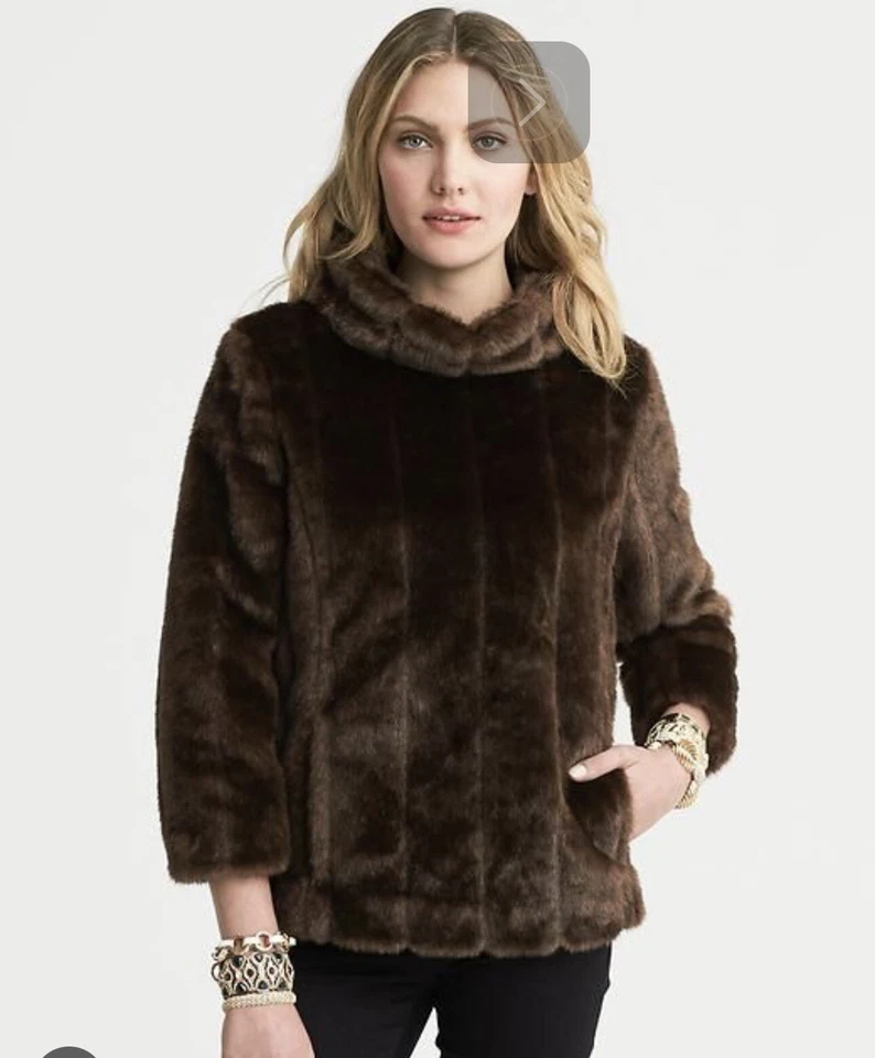 Pulôver de pele sintética Banana Republic - Imagem 2 de 4