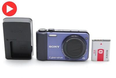 [NEAR MINT w/Battery] SONY Cyber-shot DSC-HX7V 16.2 MP Digital Camera blue JAPAN