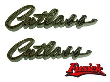 1965 1966 Olds Cutlass Fender Quarter Cutlass Emblem Script Set