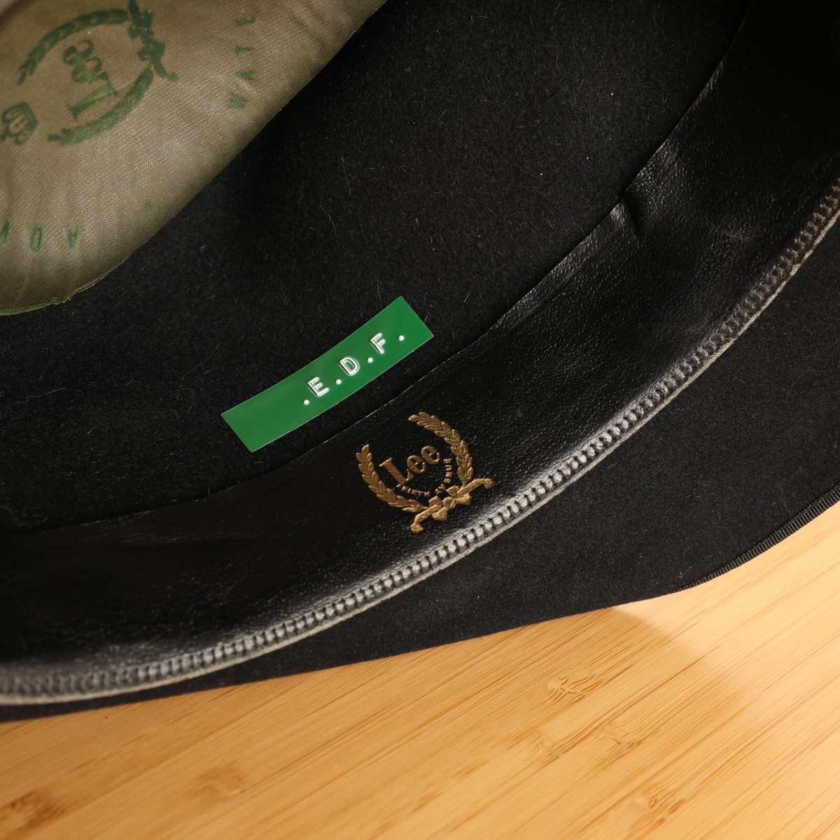Vintage 40s 50s Lee Water Bloc Adventure Fedora Black 7 1/4