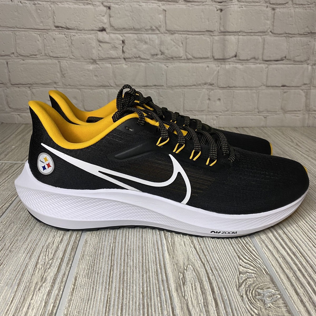 Nike Air Zoom Pegasus 39 Pittsburgh Steelers Running Shoes Nike Air Zoom Pegasus 39 Pittsburgh Steelers Running Shoes