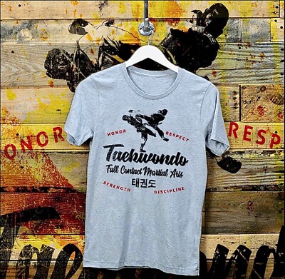 Taekwondo t-shirt, martial arts Fight Japanese Kanji Honor respect strength tee