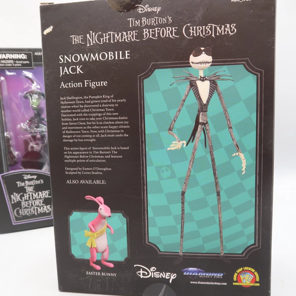 Lote de figuras Pesadilla antes de Navidad Zeldaborn Zero moto de nieve Jack Disney Foto 4 de 4