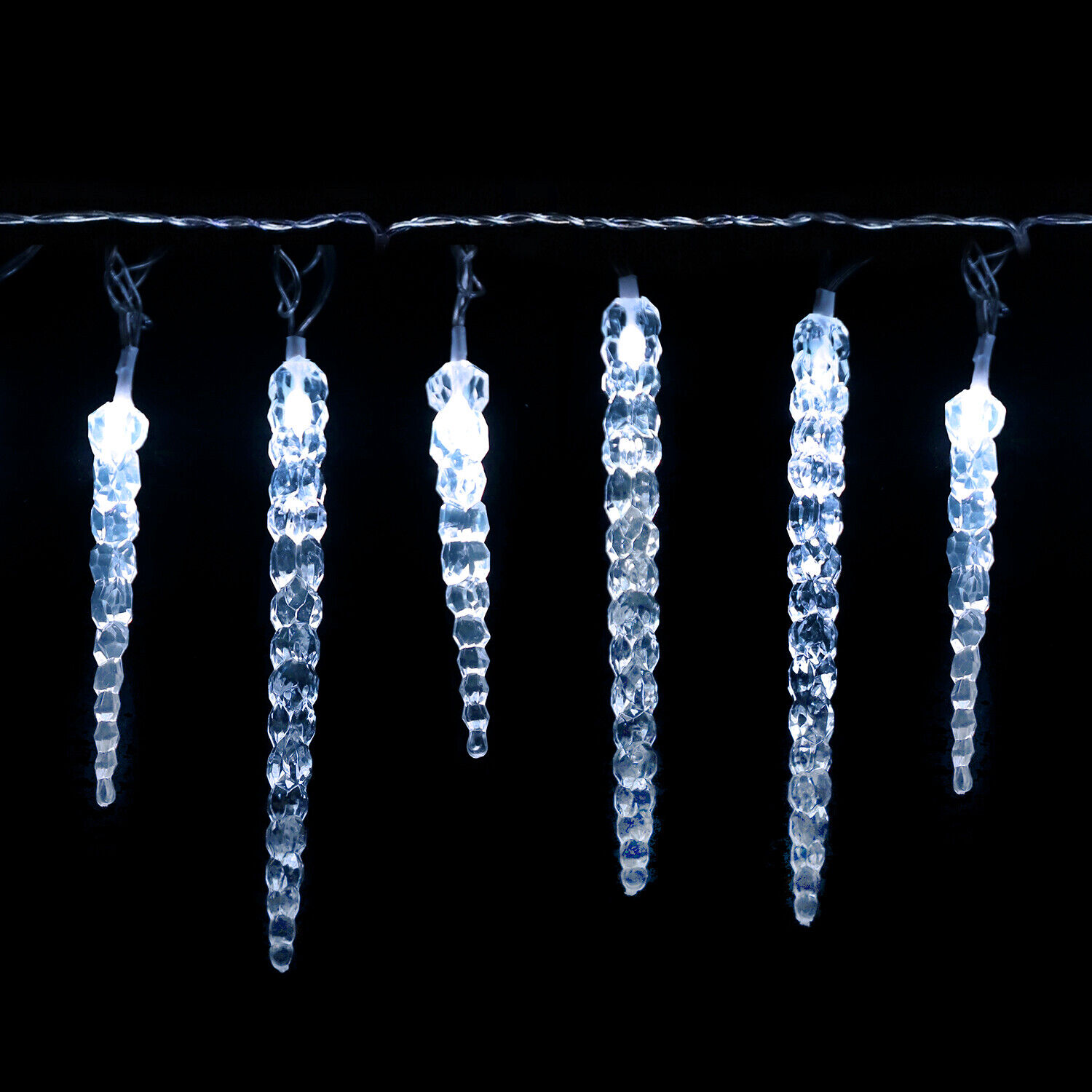 LED Lichterkette Eiszapfen Eisregen Deko Beleuchtung Weihnachten Innen Außen