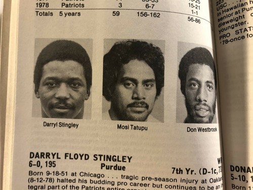 1979 NEW ENGLAND Patriots MEDIA Yearbook STEVE GROGAN John Hannah STANLEY MORGAN - Picture 3 of 4