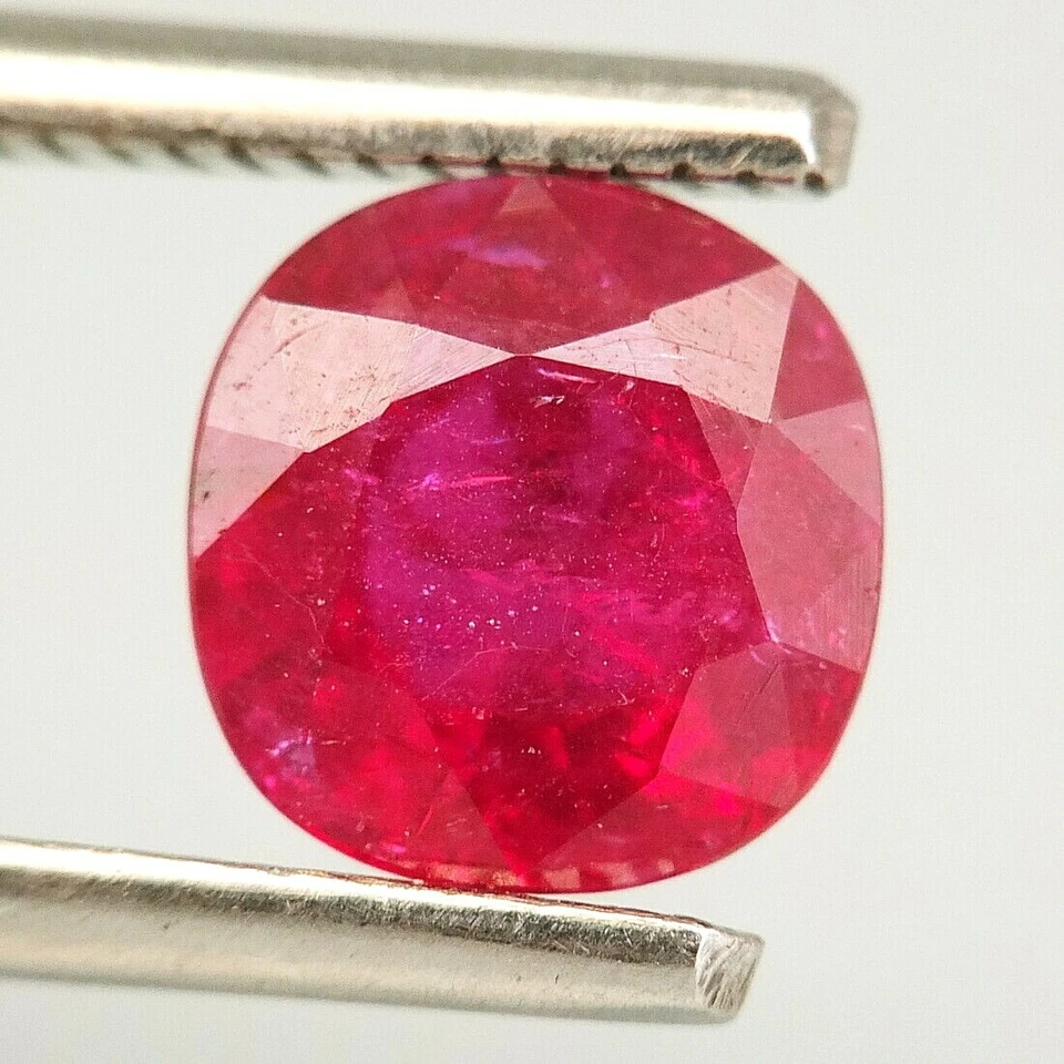 SHOLA Echt GLC Zertifiziert 1,99 Ct Natürlicher Unbehandelt Rot Rubin Mosambik - Bild 3 von 4