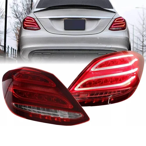 2X LED Tail Light For Mercedes Benz W205 2015-2018 Brake Lamp Red Light ASSEMBLY - Picture 20 of 20