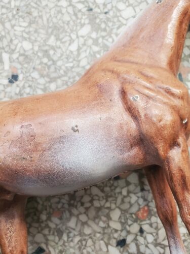 Vintage Cast Iron Horse Figure Painted 1960s Heavy Toy Decor Equine - Picture 4 of 15